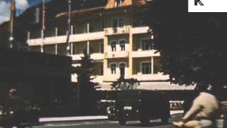 1950s Garmisch Partenkirchen Bavarian Alps Germany Colour Footage [upl. by Novyaj]