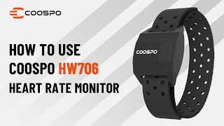 How to Use Coospo HW706 Armband Heart Rate Monitor [upl. by Car]