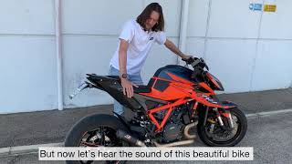 KTM 1290 Super Duke R QD Exhaust Gunshot Dark Matter [upl. by Goebel]