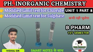 Modified limit test for chloride and sulphate  Pharmaceutical inorganic chemistry b pharmacy 1 sem [upl. by Bonnes546]