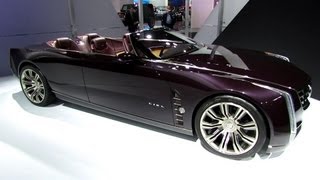 Cadillac Ciel Concept  Exterior and Interior Walkaround  2013 Detroit Auto Show [upl. by Romilly]