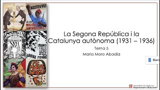 Tema 5 V1 La segona república i la Catalunya autònoma [upl. by Nairret]