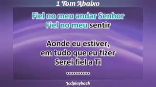 Fidelidade 1 Tom Abaixo 🎶 Playback 🎶 Wagner Roberto [upl. by Maitland]