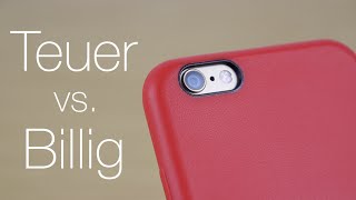 iProtect Hüllen für das iPhone 6 vs Apple Leder Case [upl. by Esirrehc]