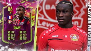 THIS CARD IS INSANE 🤯 86 Rulebreakers Moussa Diaby Player Review FIFA 22 Ultimate Team [upl. by Josler215]