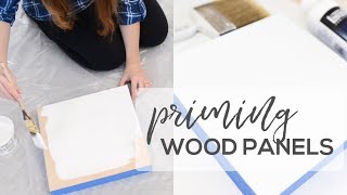 Preparing Wood Panel for Oil Painting or Acrylic [upl. by Cattier539]