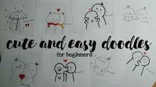 How to draw cute doodles easy step by step doodle doodleart  easy drawings  cute Izza Arts [upl. by Elisee479]