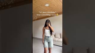 Who wears casual on their birthday ✨🤷🏽‍♀️ indianyoutuber fashion birthdayattire [upl. by Norrag]