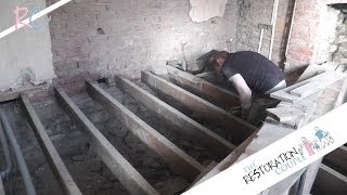 Removing Insulating and Restoring a Suspended Wooden Floor Part 2 of 3 [upl. by Blinny]