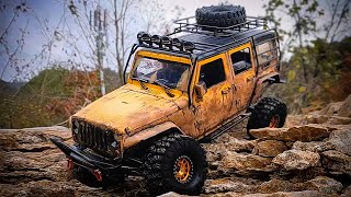 RC cars RC Car Jeep Wrangler Rock Trial Test  Exciting OffRoad Adventure That Will Trend [upl. by Caz565]