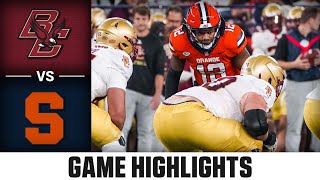 Boston College vs Syracuse Game Highlights  2023 ACC Football [upl. by Bolen414]