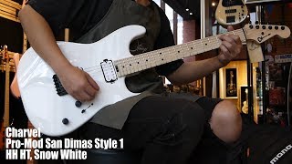 Strings Quick Demo  Charvel ProMod San Dimas Style 1 HH HT Snow White [upl. by Masry302]