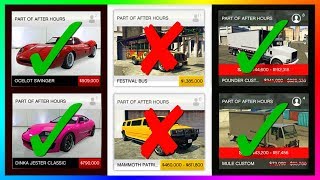 GTA Online After Hours DLC Update BUYER BEWARE  Do NOT Buy These Cars Vehicles Properties amp MORE [upl. by Welcome]