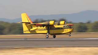 CL215 Water Bomber Takeoff [upl. by Ahseyk]