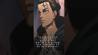 Powerful Eren Jaeger Attack on Titan Quote  Eren Jaeger Attack on Titan Wisdom [upl. by Bridges]