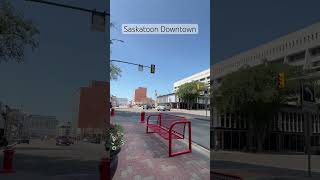 Saskatoon Downtown saskatchewan summer canadalife saskatoon canada [upl. by Schuman827]