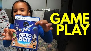 3YearOld GAMING PRODIGY Meets ASTRO BOT [upl. by Hatcher421]