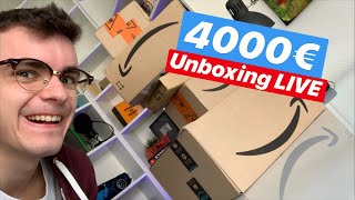 UNBOXING 4000€ di PACCHI in DIRETTA 🎙 [upl. by Atirabrab566]