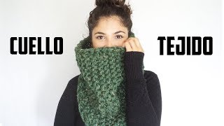 CUELLO SUPER FÁCIL TEJIDO CON DOS AGUJAS  TUTORIAL  Daniis Ways ♡ [upl. by Willette]