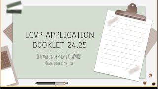 LCVP APPLICATION [upl. by Eduj]