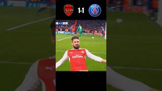 Arsenal vs Psg 2017 highlights 💀uclpsgarsenal [upl. by Hplar]