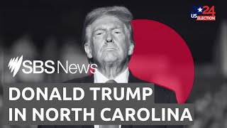 Donald Trump campaigns in Greensboro North Carolina US Election 2024 [upl. by Kalfas]