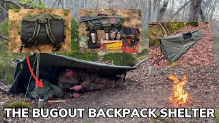 Solo Overnight Bugging Out With a Seasonfort Expanse Backpack Shelter and Chicken Noodle Soup [upl. by Hgiel652]