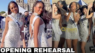 WOW Chelsea Manalo CAPTIVATE FANS in SLOWMO TWIRL  OPENING REHEARSAL Miss Universe 2024 [upl. by Leinaj389]