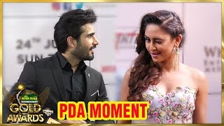 Karan Tacker And Krystle Dsouza PDA Moment At Zee Gold Awards 2018 [upl. by Eecart]