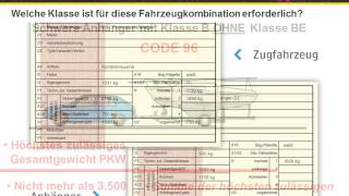 Führerschein Anhänger mit B Lenkberechtigung BE [upl. by Aluin601]