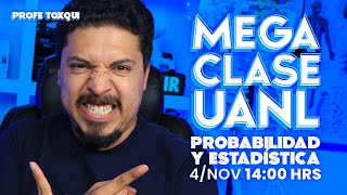 Mega Clase EXANI II UANL  Probabilidad y estadística  Repaso guía UANL 20222023 [upl. by Akamaozu]