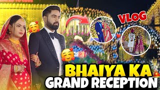 BHAIYA KA WEDDING GRAND RECEPTION VLOG 🤗  SRVlogsOfficial  FULL ENJOY 🤩🤟 [upl. by Ezaria]