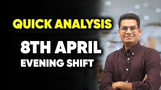 JEE Main April 2023  8th April Evening Shift Analysis in 60seconds  MathonGo  Anup Sir [upl. by Kciredohr]