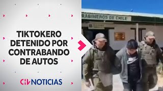 TIKTOK LO quotDELATÓquot Capturan a “chutero” que contrabandeaba autos de Chile a Bolivia [upl. by Orimar]