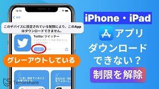 【アプリ入手できない？】iPhoneiPadでアプリのダウンロード・インストールできない制限を解除する裏ワザ｜Tenorshare 4uKey [upl. by Clotilda]