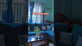 Diy sofa cover easy design trending diy nairakajahan ytshorts sofacover craft art [upl. by Airun]