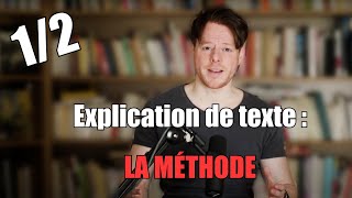 Explication de texte  La méthode [upl. by Accalia]