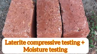 how to check laterite compressive strength  moisture test [upl. by Evreh]