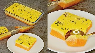 Easiest and Quickest Semolina Dessert Recipe  Eid Special Semolina Custard Dessert  PandS [upl. by Vig170]