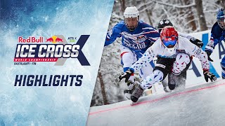 ATSX 500 Rautalampi FIN Highlights  201920 Red Bull Ice Cross World Championship [upl. by Lasky]