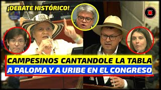 Campesinos también les cantaron la tabla a Uribe y a Paloma en histórico debate sobre Petro [upl. by Gere235]