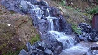 12 foot Homemade Waterfall home made from concrete [upl. by Rayner]