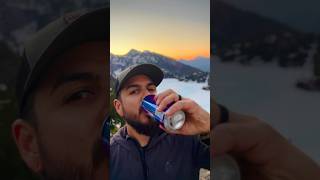 beer on top of a mountain at sunset toogood alpinelake pnwadventures hazy lavenderhaze pnw [upl. by Attiuqahs]