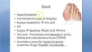 Pharmacology 248 c Allopurinol Gout Gouty Arthritis Hyperurecemia Uric Xanthine [upl. by Anirual636]