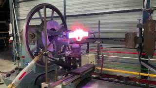 Production of a special conical flange DN80 in borosilicate glass [upl. by Kcirdled]