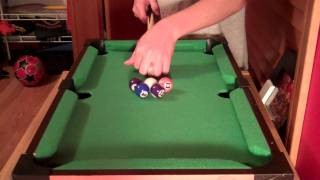 Amazing Mini Pool Shots [upl. by Yarised]