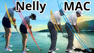 NELLY KORDA vs MAC O’GRADY Hand Path amp Plane shorts diy videos golf golfer short video tips [upl. by Dalton]