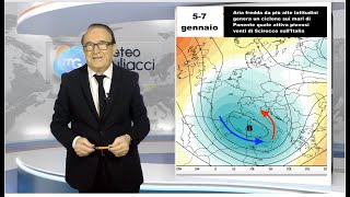 Meteo fino al 17 gennaio Inverno alla ribalta Tanta pioggia ma anche neve [upl. by Nakhsa735]