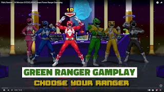 Ritas Rewind  14 Minutes Of EXCLUSIVE Green Power Ranger Gameplay Reaction [upl. by Giffy]