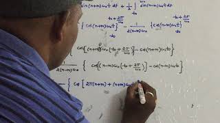 Signals amp Systems  Orthogonal signals sin nw0t amp cos mw0t  working examples 1 [upl. by Anaiuq]